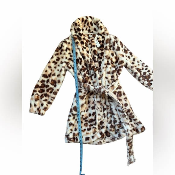 Aerie Leopard Print Plushie Robe Loungewear College Dorm Womens Sz XS/S NWT - Picture 10 of 10